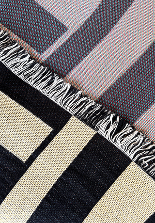 Rail Blanket in Bee Stripe