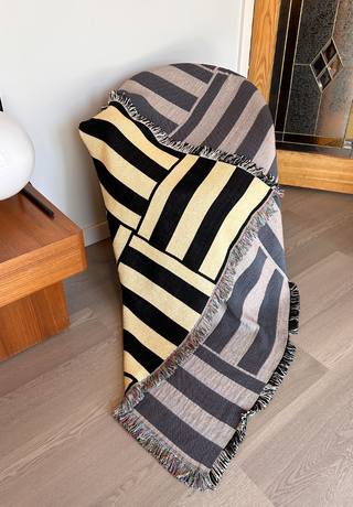 Rail Blanket in Bee Stripe
