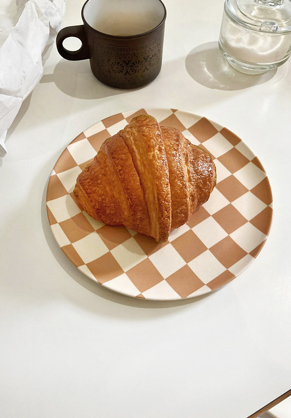 ここあ　ソーサー&デザートプレート Coco Check Side Plate – Xenia Taler