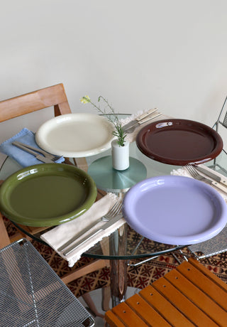 Rolli Dinner Plates in Assorted Colours - Set of 4