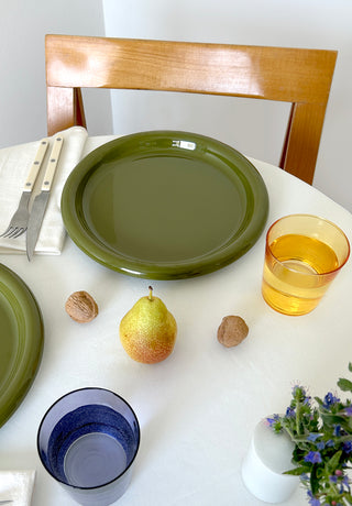 Rolli Dinner Plate in Olive - Set of 4