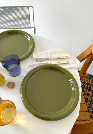Rolli Dinner Plate in Olive - Set of 4