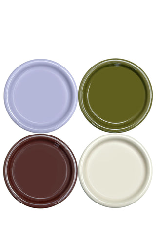 Rolli Dinner Plates in Assorted Colours - Set of 4