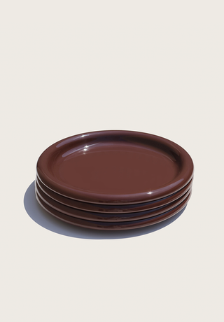 Rolli Dinner Plate in Chocolate - Set of 4