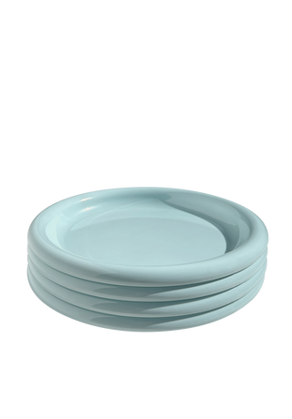 Rolli Side Plate in Aqua - Set of 4