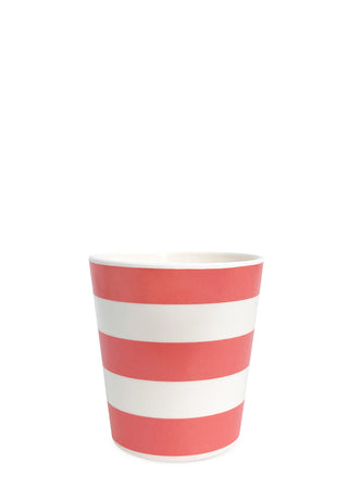 Stripe Cup Red  - Set of 4