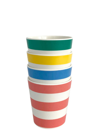 Stripe Cup Assorted - Set of 4