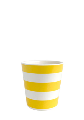 Stripe Cup Yellow - Set of 4